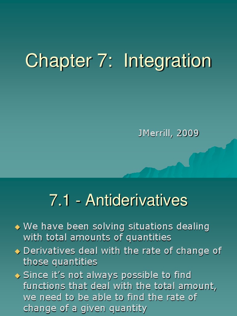Integration Pdf Integral Algebra