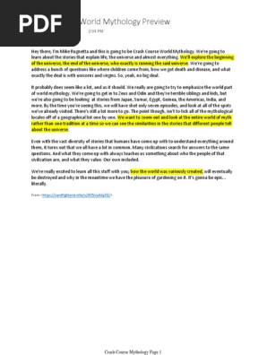 crash course mythology pdf persephone genesis creation narrative