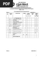 EN-105 Professional Communication 1 2 2 CP-103 Fundamental of Computer & IT 3 3 PC 101 Proficiency in Co-Curricular Actvities - I 2 100