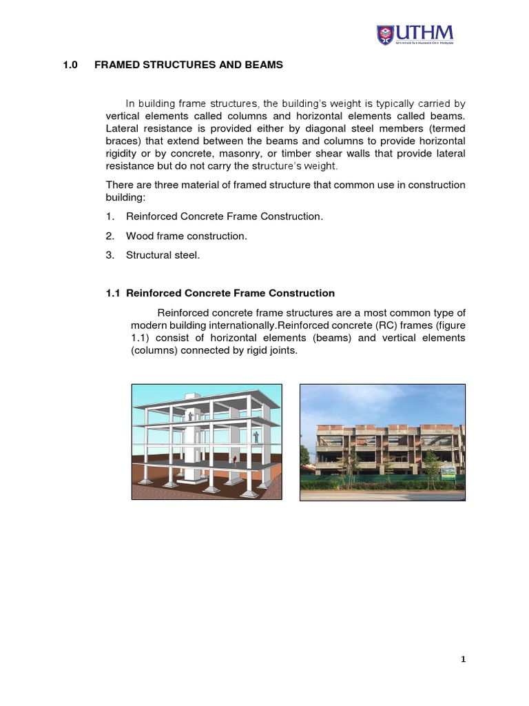 Framed Structures: Types & Benefits | PDF | Framing (Construction ...