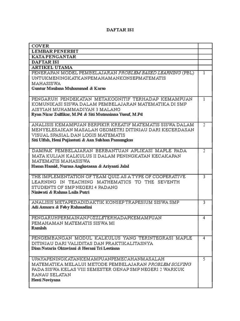 Penerapan Pembelajaran Matematika Inovatif | PDF | Karier & Perkembangan