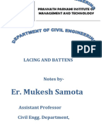 Er. Mukesh Samota: Lacing and Battens