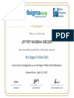 PMI and IASSC Accredited - Six Sigma Yellow Belt Certification (SSYB)
