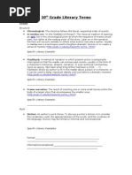 Download Lit Terms Packet for Students by Li Wen Victoria Yang SN36267318 doc pdf