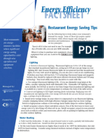 Restaurant Energy Saving Tips