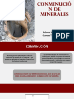 Conminución de Minerales