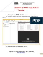 Reduzir Tamanho de PDF Com PDF24 Creator