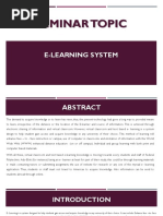 E Learning System