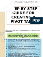 Pivot Table Guide by Raja CSN