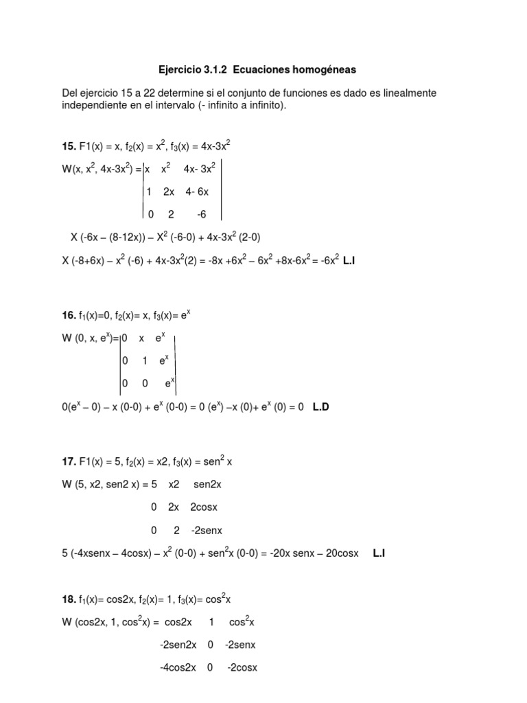 Ecuaciones u2 ejercicios pdf
