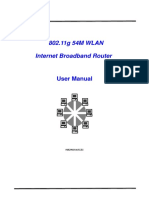 802.11g 54M WLAN: Internet Broadband Router