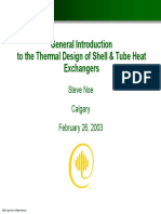 Thermal Design of Shell & Tube