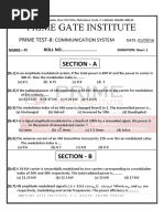 Prime Test-5 Question Paper for Comunication