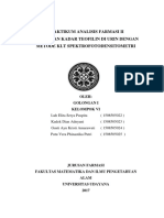 Jurnal Awal Penetapan Kadar Teofilin Dalam Urine - Kel.6 - Gol I