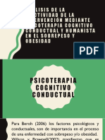 Analisis de La Efectividad de La Intervención Terapeutica