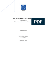 High-Speed Rail Freight Sub-Report in Efficient Train Systems For Freight Transport