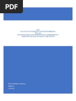 QUT Faculty of Science and Engineering IFN 502 It Innovation and Disruption Assessment 2 Disruptive Innovation Case Study