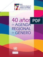 40 AÑOS de Agenda Regional de Genero