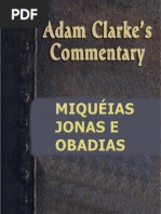 Comentário Adam Clarke - Miquéias, Jonas e Obadias