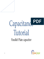 Capacitance Tutorial: Calculating Energy Stored in a Parallel Plate Capacitor