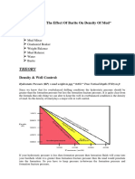 Effect of Barite On Density of Drilling Mud