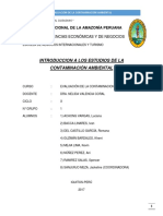 ESTUDIOS DE CONTAMINACIÓN AMBIENTAL