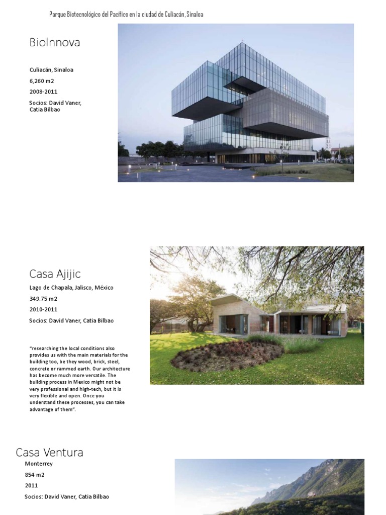 Tatiana Bilbao's Bioinnova Projects | PDF | Museum | Art Media