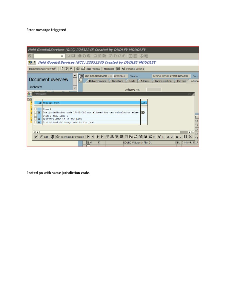 Error Message Triggered | PDF