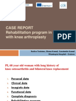 Case Report Rehabilitation Program in Patient With Knee Arthroplasty