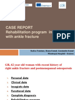 Case Report Rehabilitation Program in Patient With Ankle Fracture