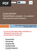 Case Report Rehabilitation Program in A Patient With Femoral Neck Fracture