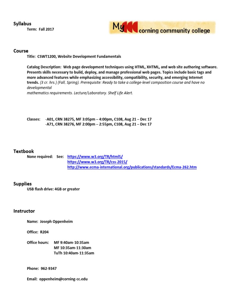 Website Development Fundamentals Course | PDF | Computer Programming ...