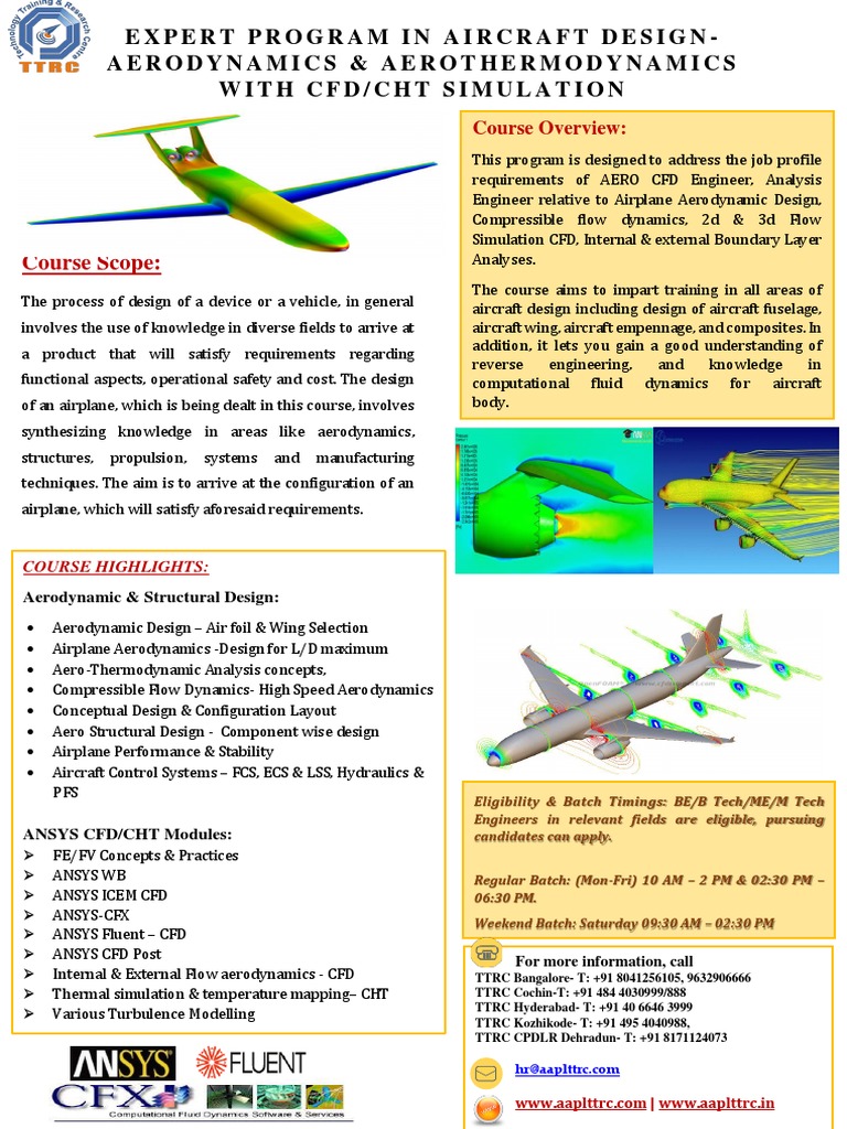 Aircraft Design & CFD Program | PDF | Aerodynamics | Computational ...