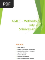 AGILE - Methodology July 2017 Srinivas-Kothuri