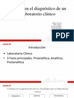 Etapas en El Diagnóstico de Un Laboratorio Clínico