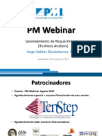 PM Webinar Agosto 2015 Levantamiento de Requerimientos