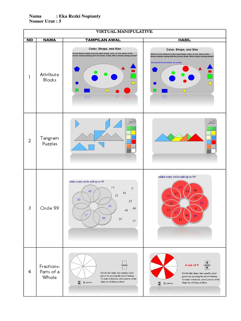 National Library Virtual Manipulatives | PDF
