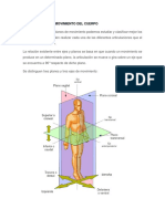 Ejes y Planos de Movimiento Del Cuerpo