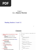 C++ Basics Review: Reading: Sections 1.4 and 1.5