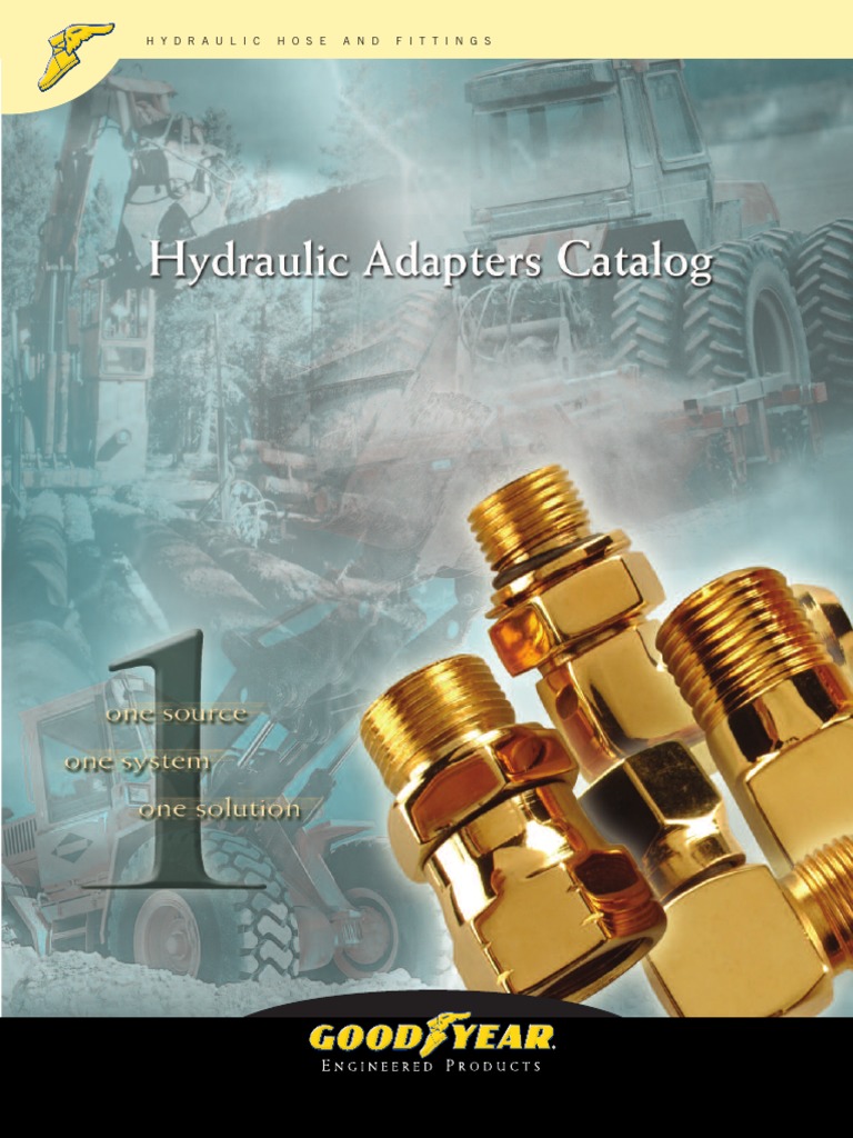 Goodyear Hydraulics Adapters Catalog PDF Hydraulics Machines