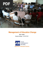 Syllabus for Management of Education Change