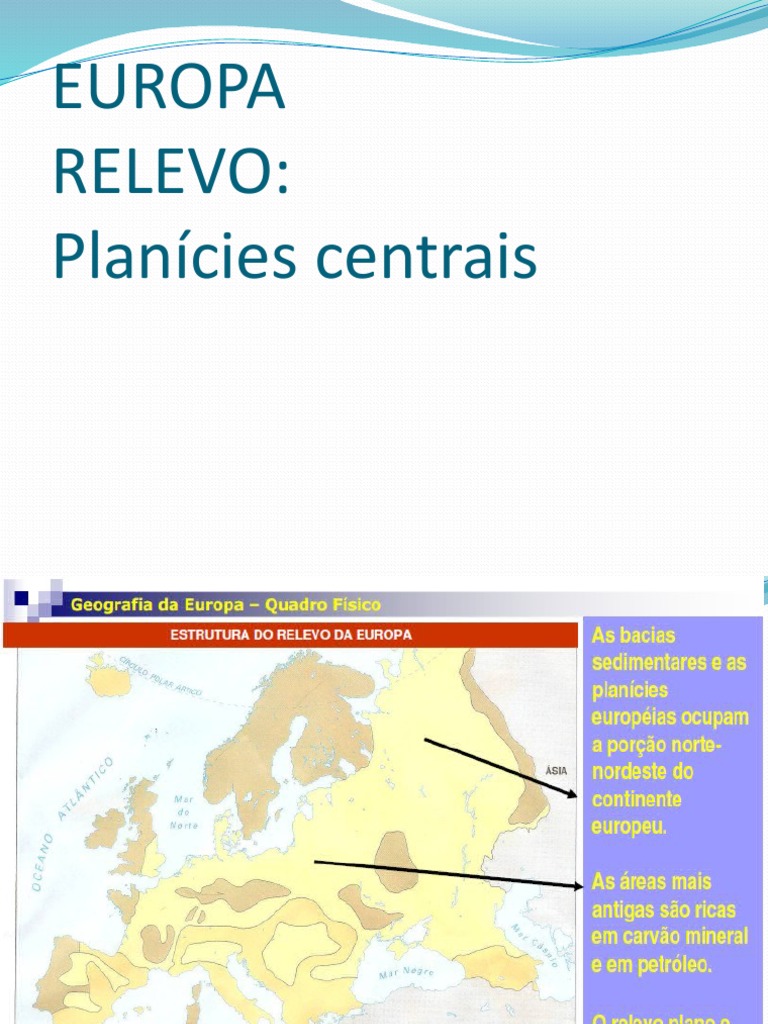 Relevo da Europa: Planícies Centrais | PDF, image size:768x1024