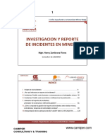 investigacion y reporte de acccidentes en mineria