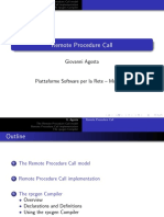 Remote Procedure Call: Giovanni Agosta