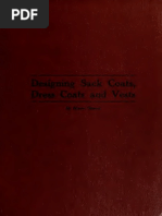 Designing Sack Coats Dress Coats and Vests 1918