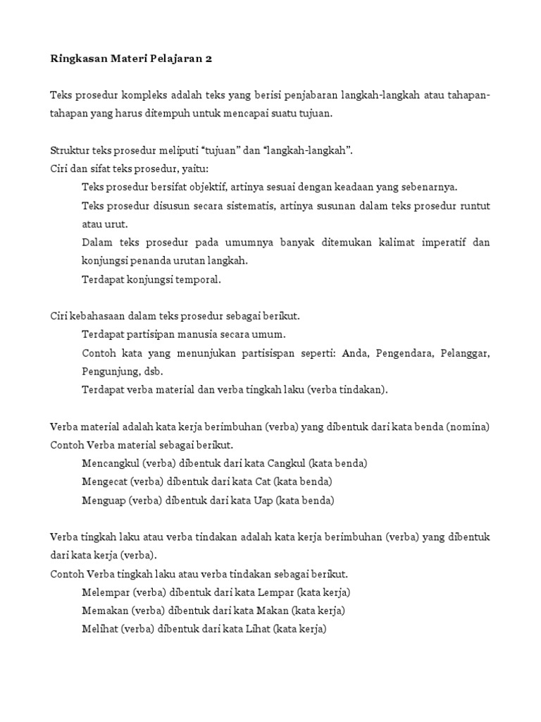 Teks Prosedur Kompleks