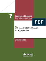 Sistemas Electorales y Partidos