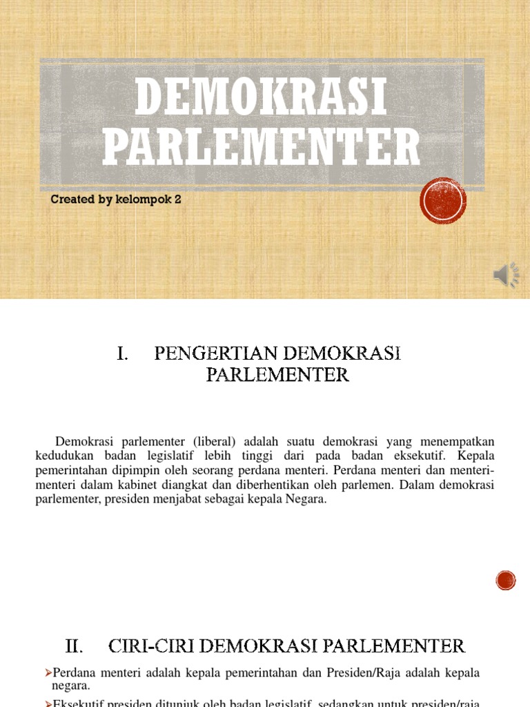 Demokrasi Parlementer
