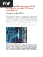 Ecologia Del Aprendizaje