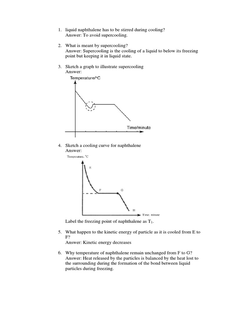 Liquid Naphthalene Has To Be Stirred During Cooling